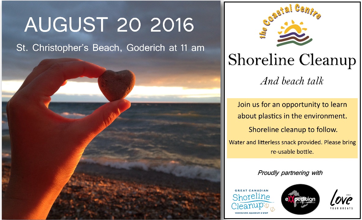 Shoreline cleanup poster Aug 2016 2